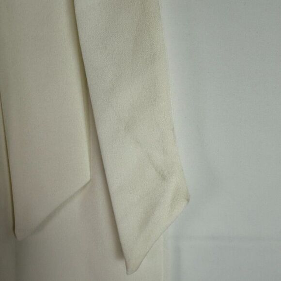 Show Me Your MuMu Paris Maxi Slit Gown White Stretch M - Picture 9 of 13